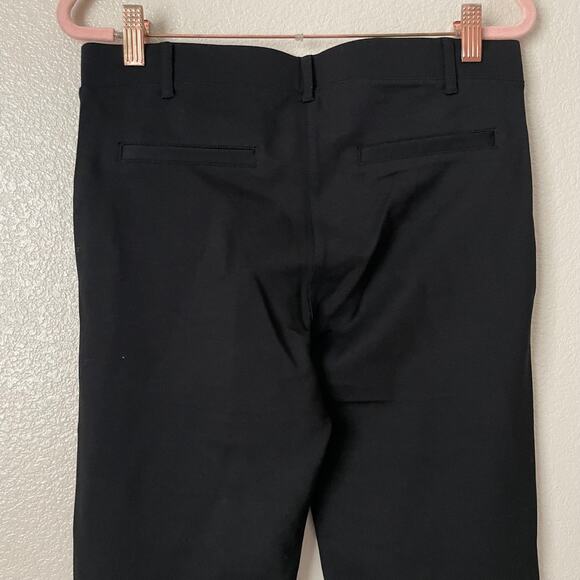 Betabrand‎ Dress Yoga Pants Womens Medium Petite Black Straight Leg Ponte Knit - Picture 7 of 12